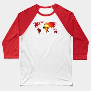 Beautiful Sunset Around the World Baseball T-Shirt